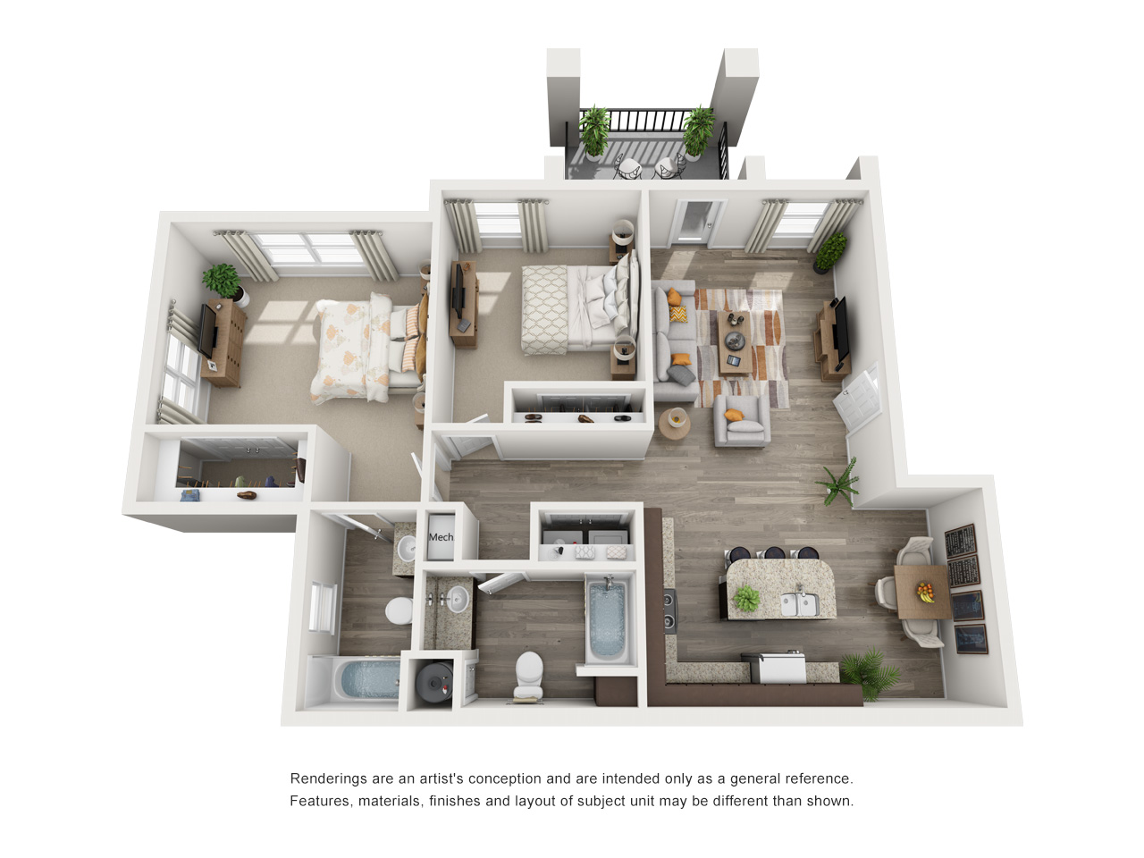 B1 - The Barcelona floor plan